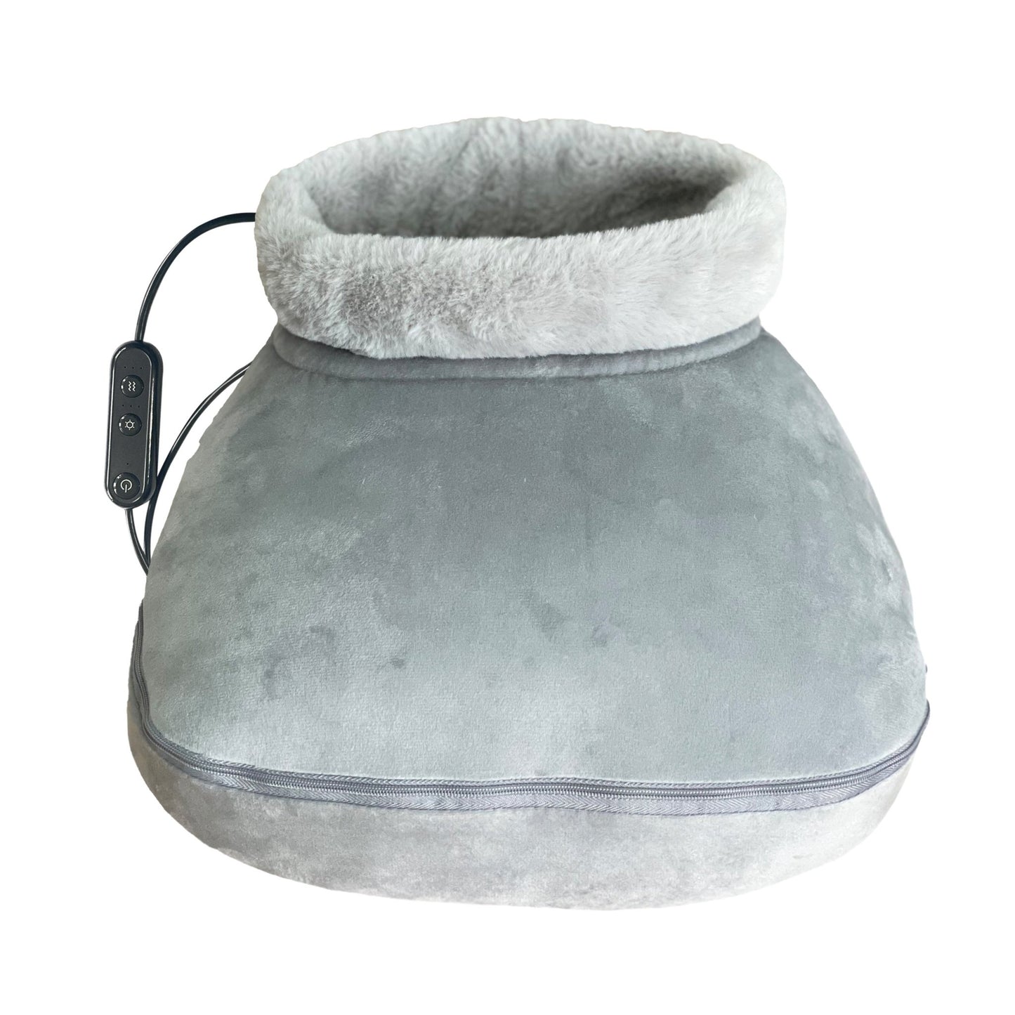 Heated Foot Massager with Remote Control, Folding Design, and Dual Motor Intensities - Couch Potato