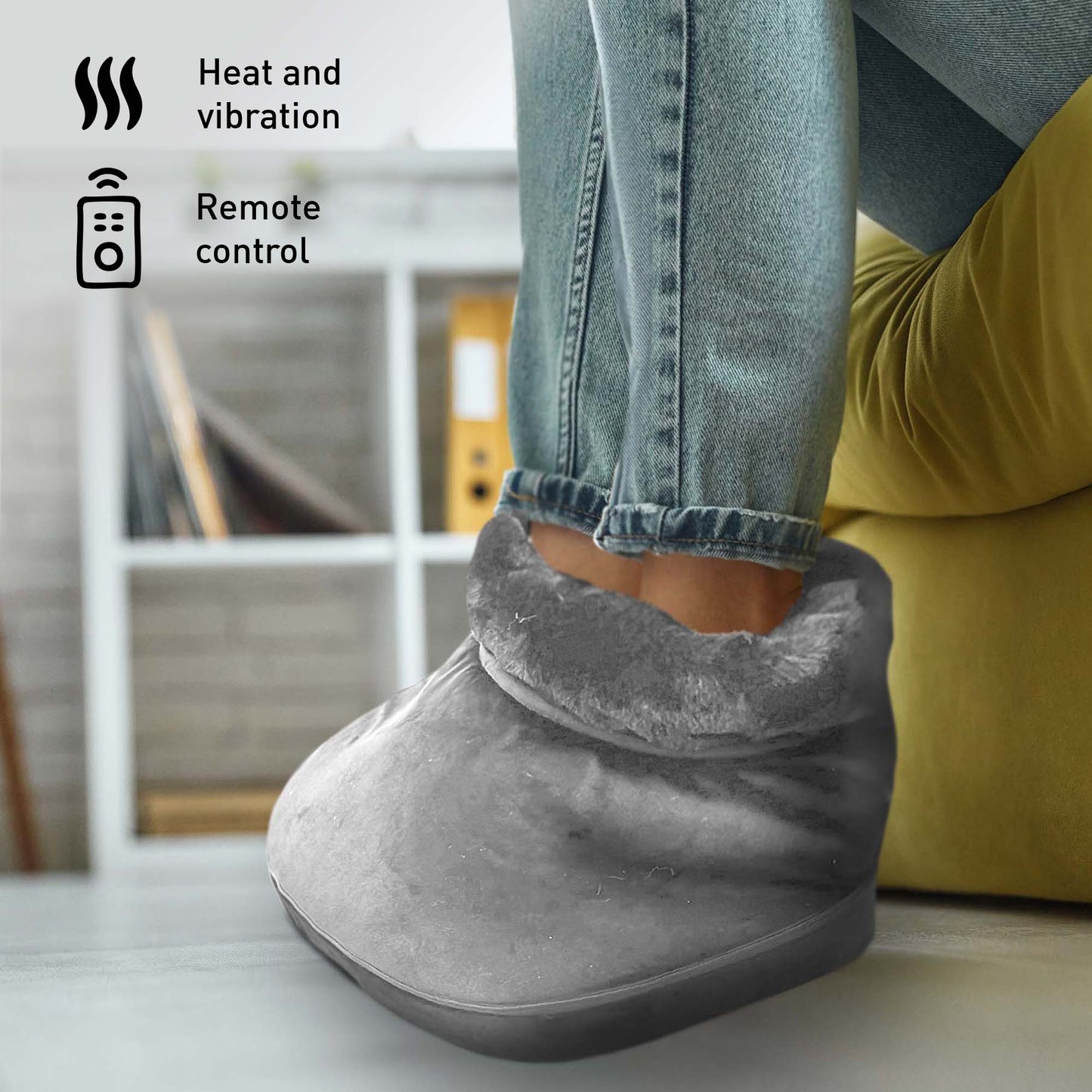 Total Relaxation Pair: Heated Foot Spa & Adjustable Chair Cushion - Couch Potato