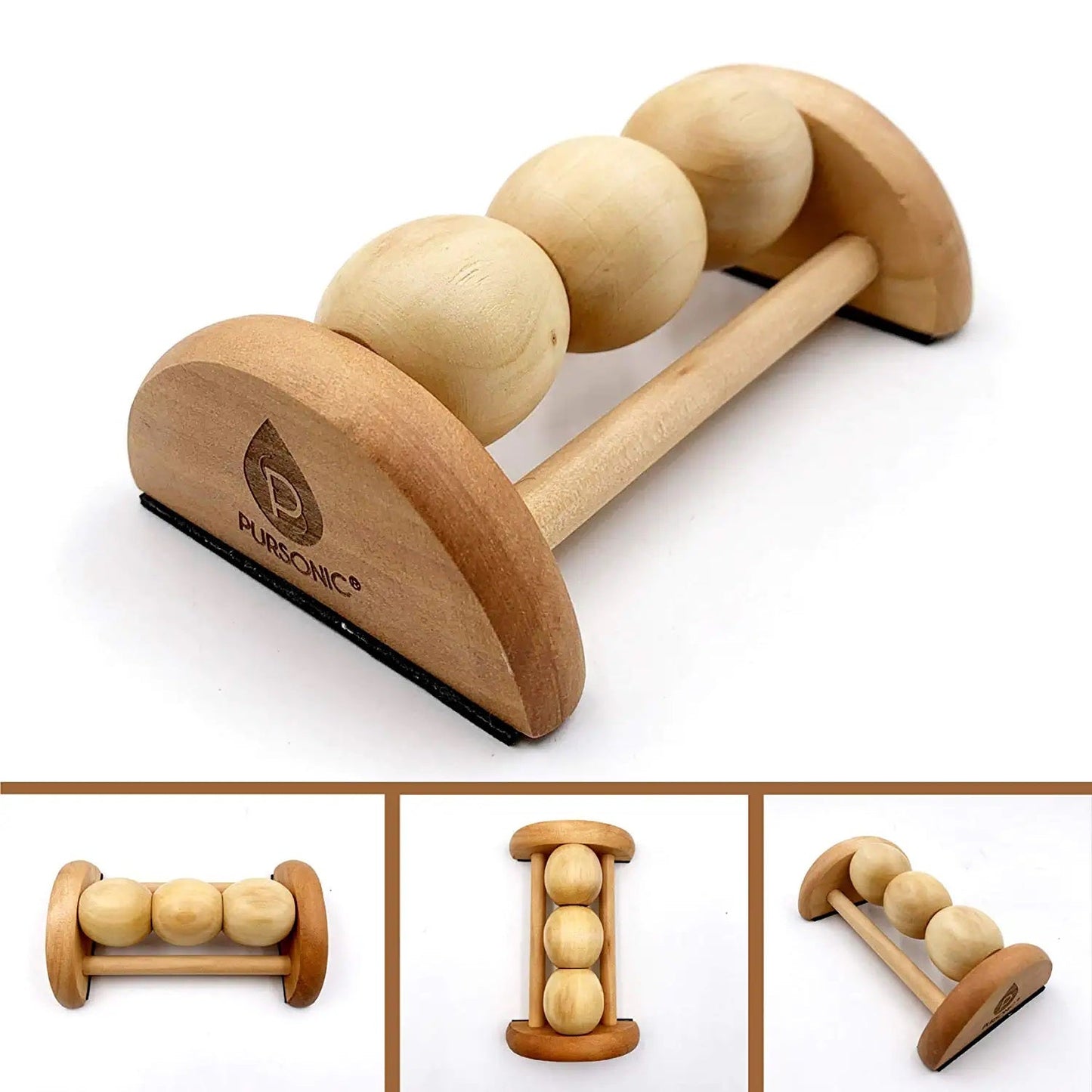 All Natural Wooden Foot Massager Roller - Couch Potato