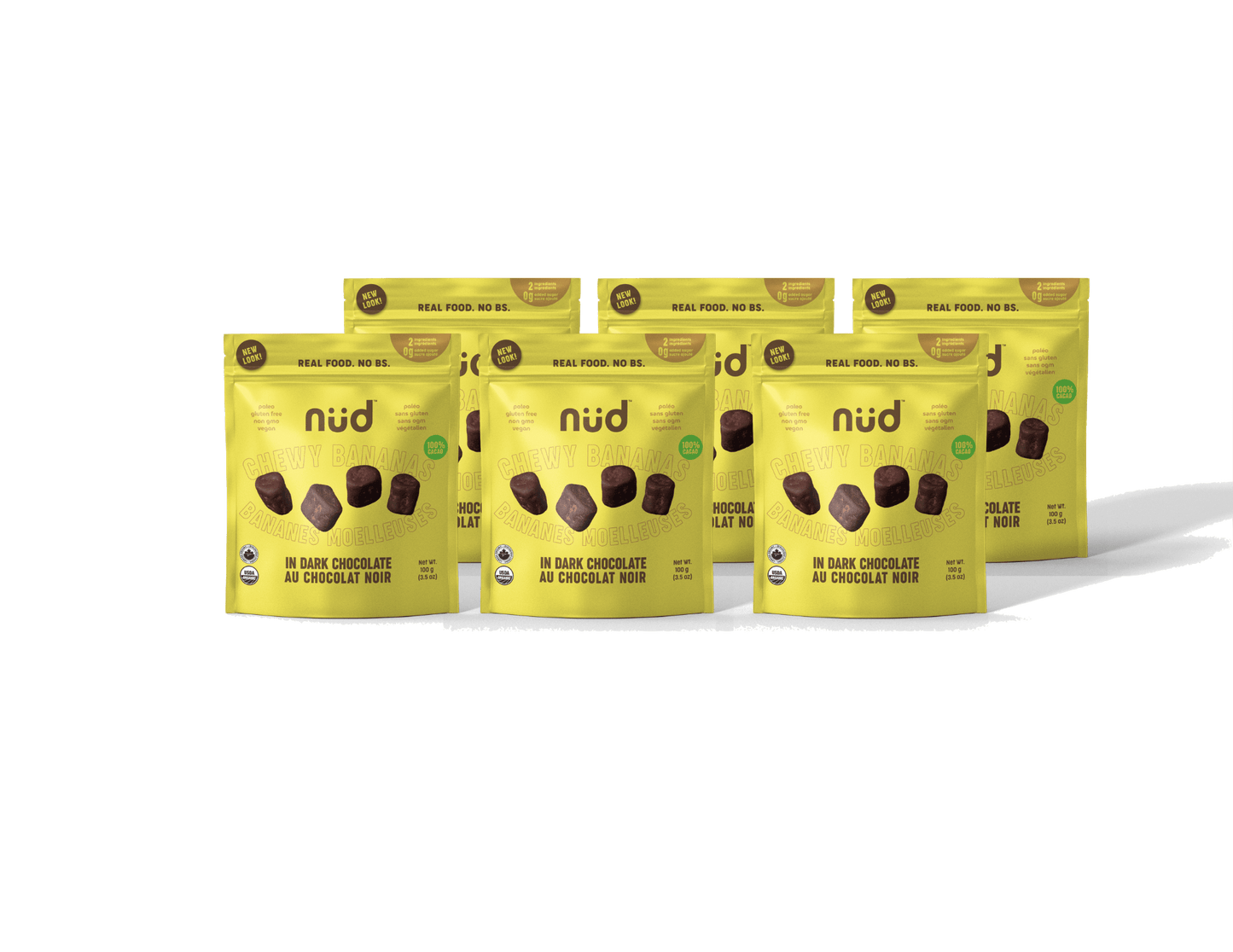 Chocolate Covered Chewy Bananas - 4 pack - Couch Potato