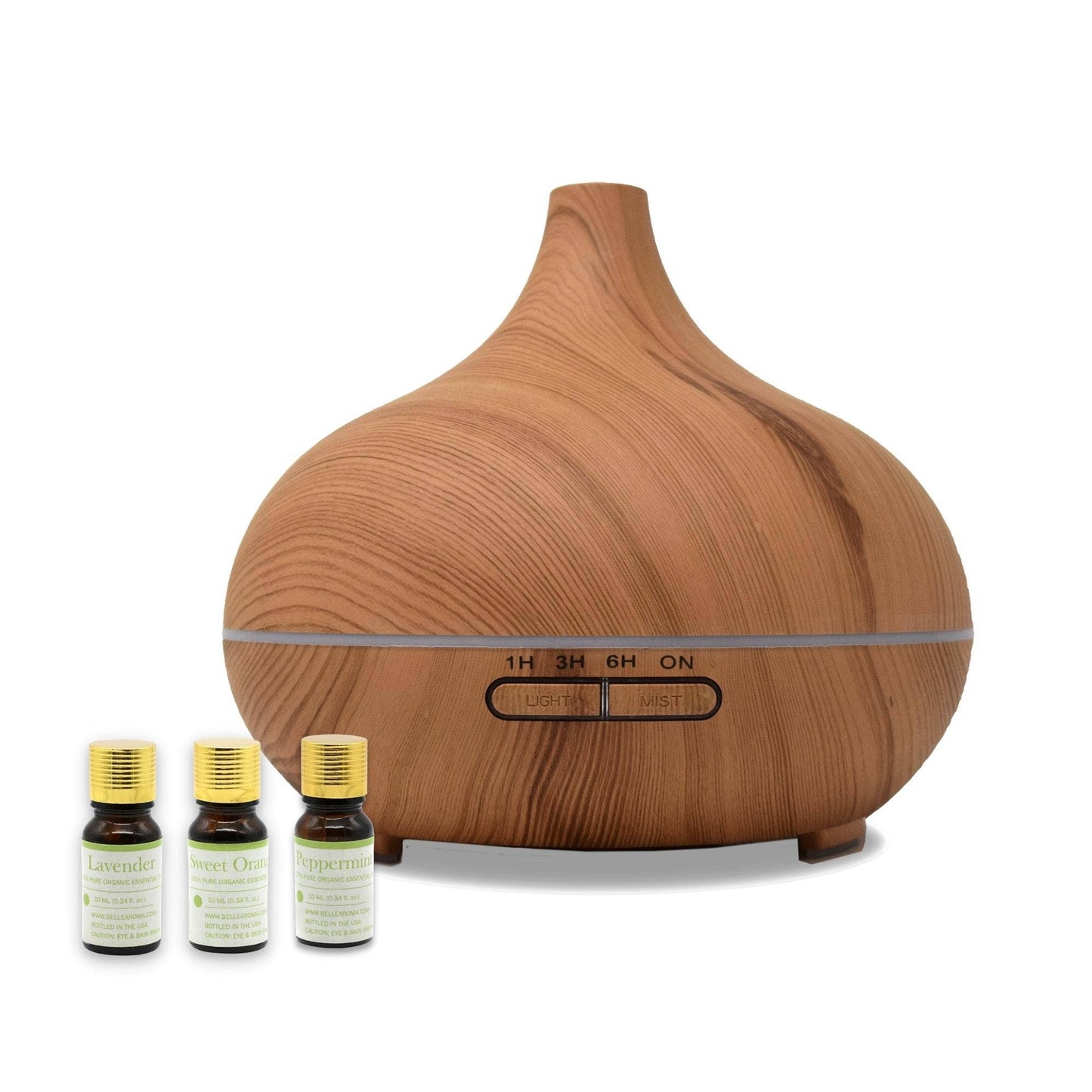 Bamboo Teardrop Ultrasonic Oil Diffuser - Couch Potato