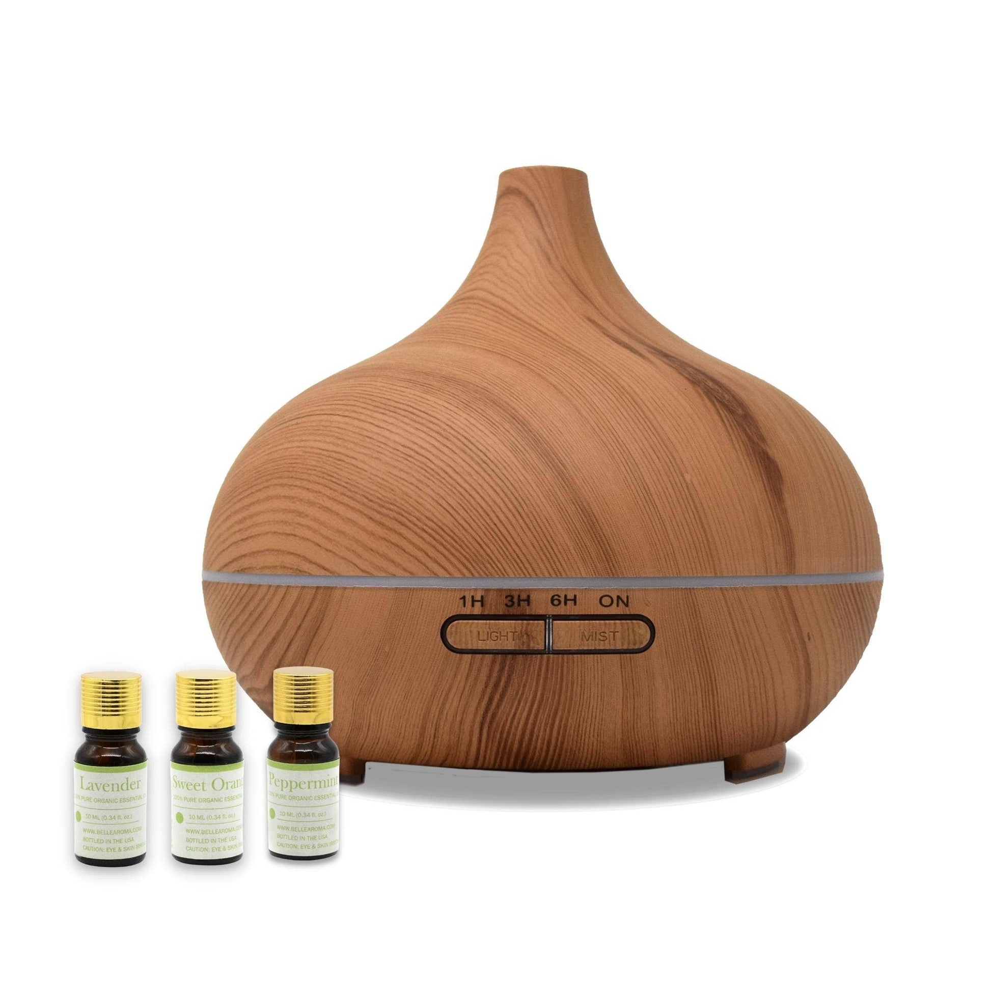 Bamboo Teardrop Ultrasonic Oil Diffuser - Couch Potato