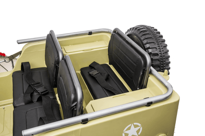 24V Army Truck 3 Seater DELUXE Kids Ride On Car with Remote Control - Couch Potato