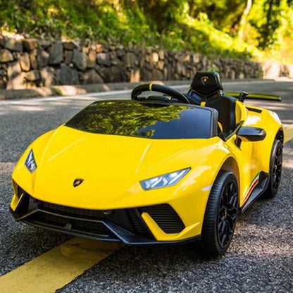 2026 12V Lamborghini Huracan DELUXE Kids Electric Ride On Car with Remote Control - Couch Potato