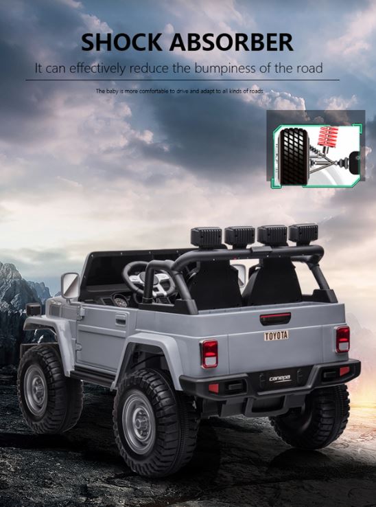 2026 24V Toyota FJ - 40 2 Seater Kids Ride On Car with Remote Control DELUXE - Couch Potato