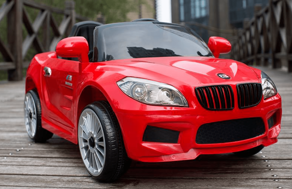 BMW Style 12V Kids Ride On Car with Remote Control with UPGRADED Leather Seat - Couch Potato