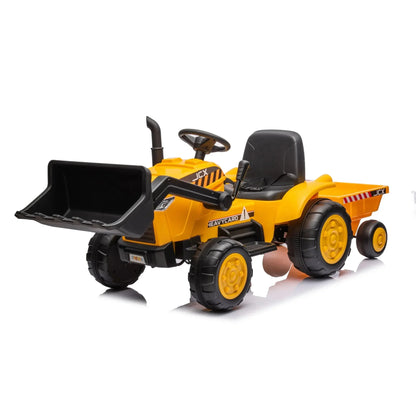 12V Excavator Tractor Kids Ride On Car with Remote Control - Couch Potato