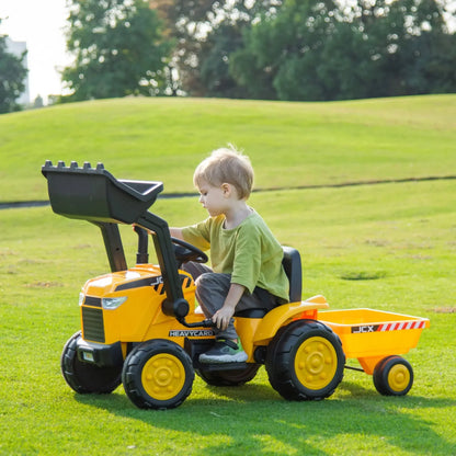 12V Excavator Tractor Kids Ride On Car with Remote Control - Couch Potato