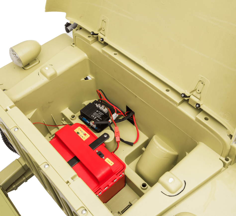 24V Army Truck 3 Seater DELUXE Kids Ride On Car with Remote Control - Couch Potato