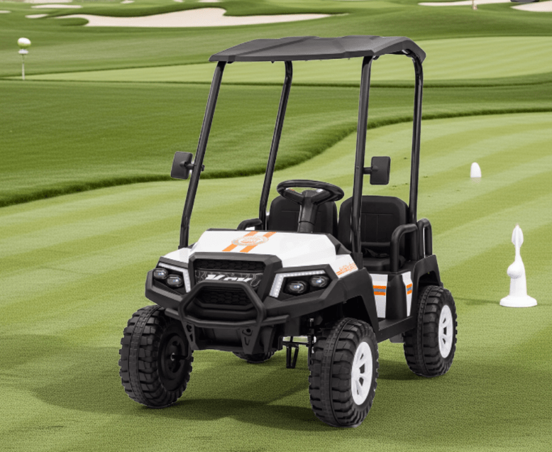 2026 Golf Cart 4 Seater 24V 4X4 Kids Ride On Car with Remote Control - Couch Potato