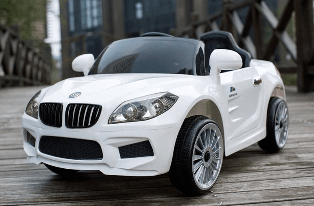 BMW Style 12V Kids Ride On Car with Remote Control with UPGRADED Leather Seat - Couch Potato