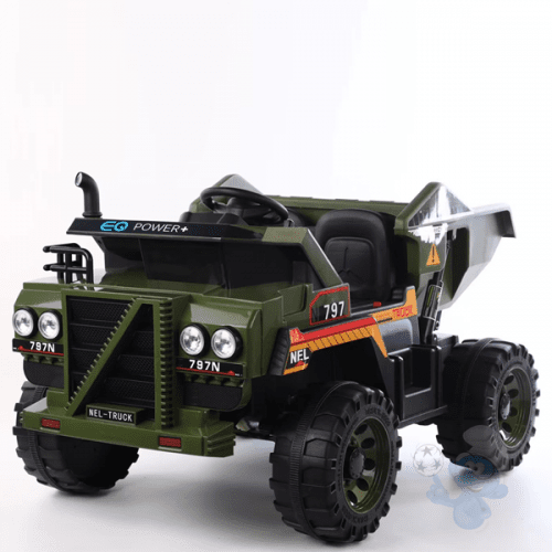 2026 12V Dump Truck 2 Seater Kids Ride On Car with Remote Control and Electronic Dumper - Couch Potato