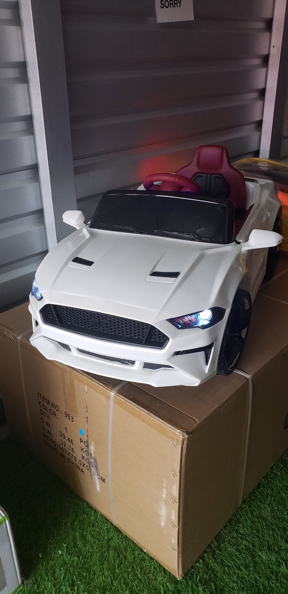 2026 Ford Mustang Style 12V DELUXE Kids Ride On Car With Remote Control - Couch Potato