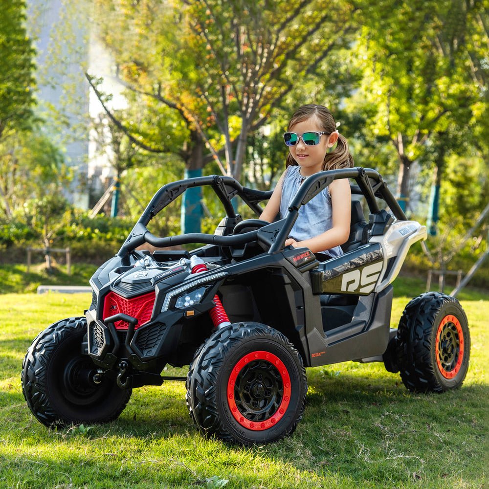 2026 2X24V CAN AM MAVERICK 4X4 2 Seater DELUXE Kids Ride On Car with Remote Control - Couch Potato