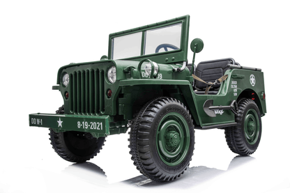 24V Army Truck 3 Seater DELUXE Kids Ride On Car with Remote Control - Couch Potato