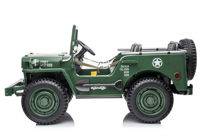 24V Army Truck 3 Seater DELUXE Kids Ride On Car with Remote Control - Couch Potato