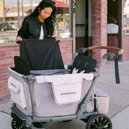 2026 Wonderfold L2 Double Stroller Wagon - Couch Potato