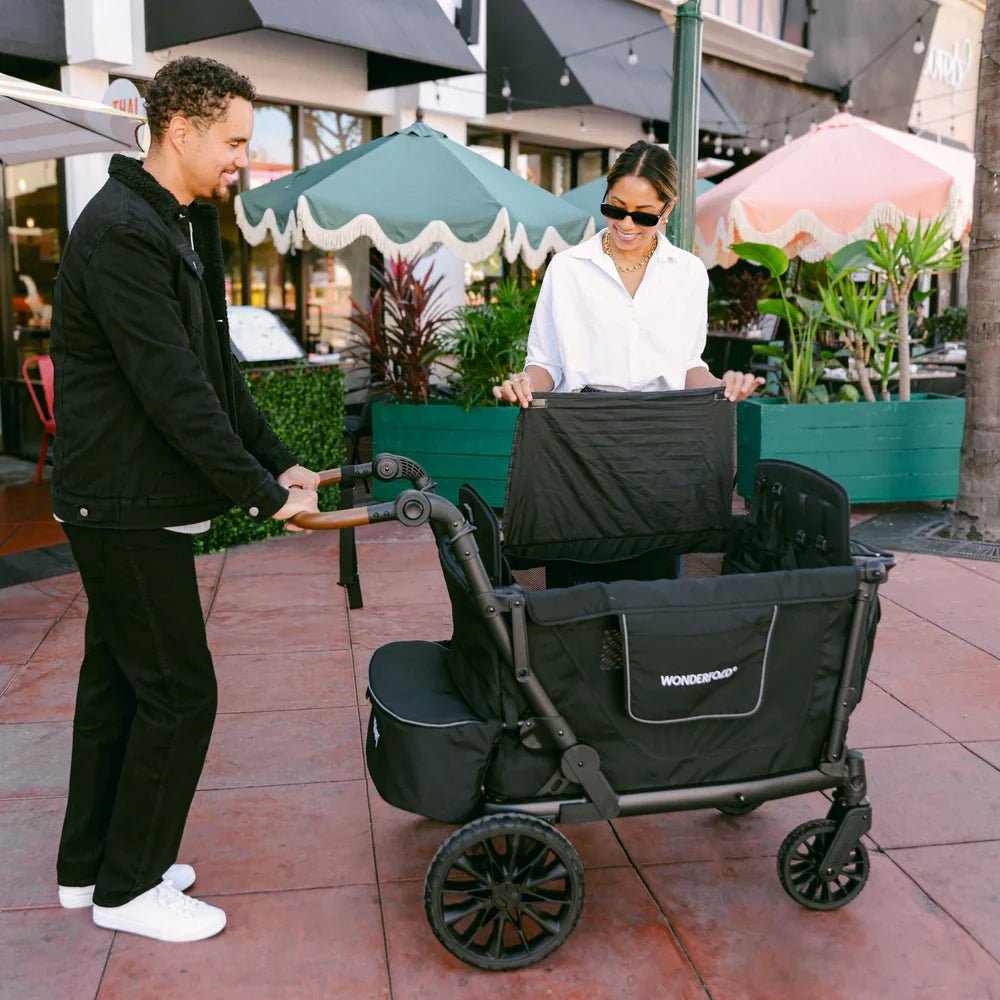 2026 Wonderfold L4 Quad Stroller Wagon - Couch Potato