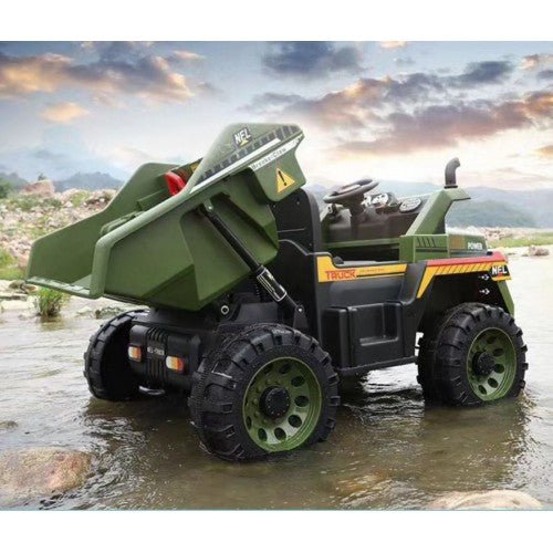 2026 12V Dump Truck 2 Seater Kids Ride On Car with Remote Control and Electronic Dumper - Couch Potato