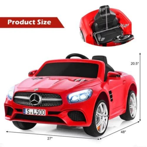 2026 Mercedes Benz 12V SL500 Kids Ride On Car with Remote Control - Couch Potato