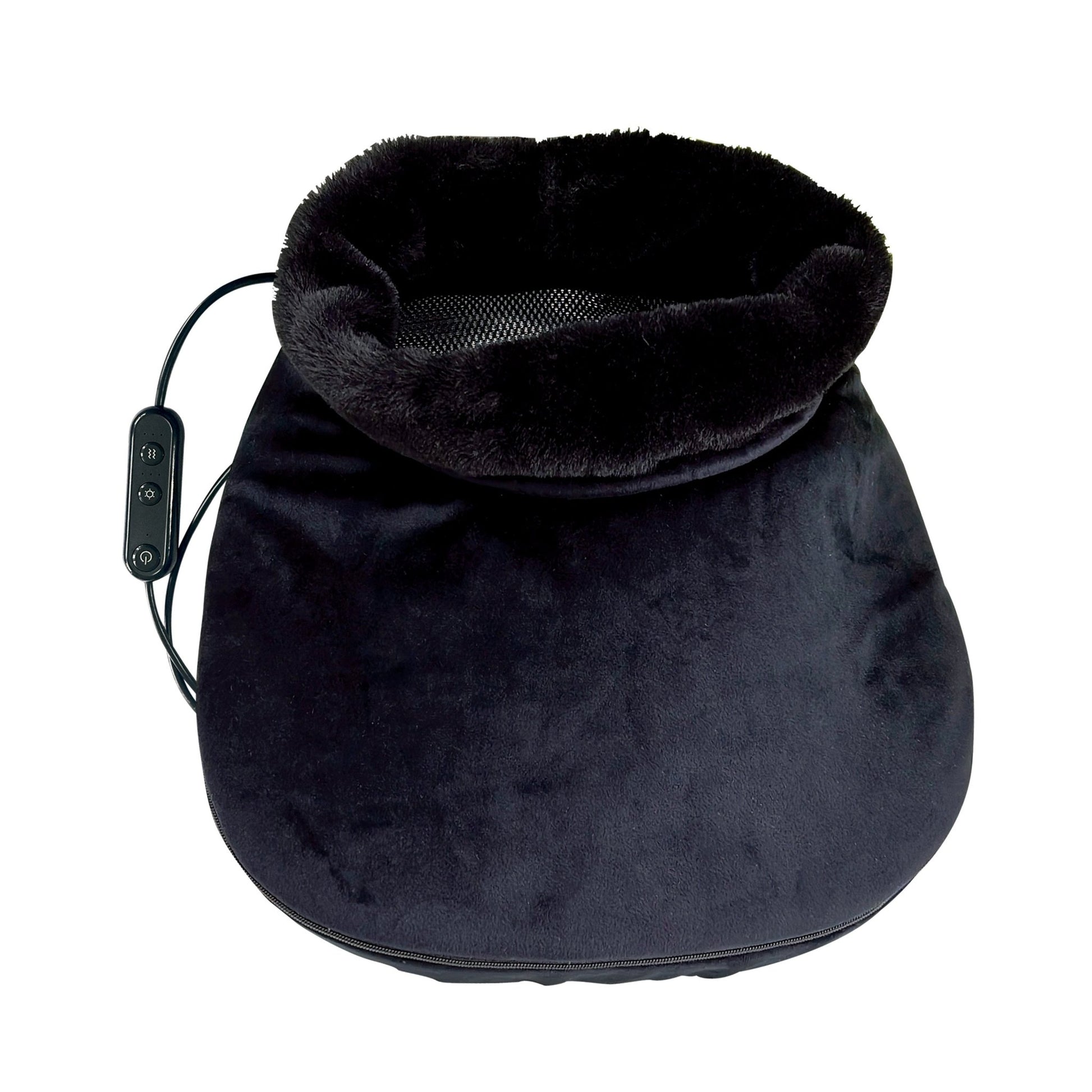 Heated Foot Massager with Remote Control, Folding Design, and Dual Motor Intensities - Couch Potato