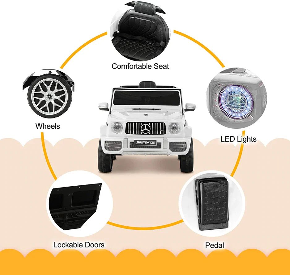 2026 Mercedes Benz G63 AMG 12V G Wagon Kids Ride On Car with Remote Control - Couch Potato