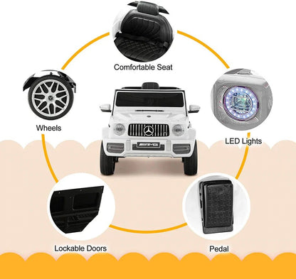 2026 Mercedes Benz G63 AMG 12V G Wagon Kids Ride On Car with Remote Control - Couch Potato