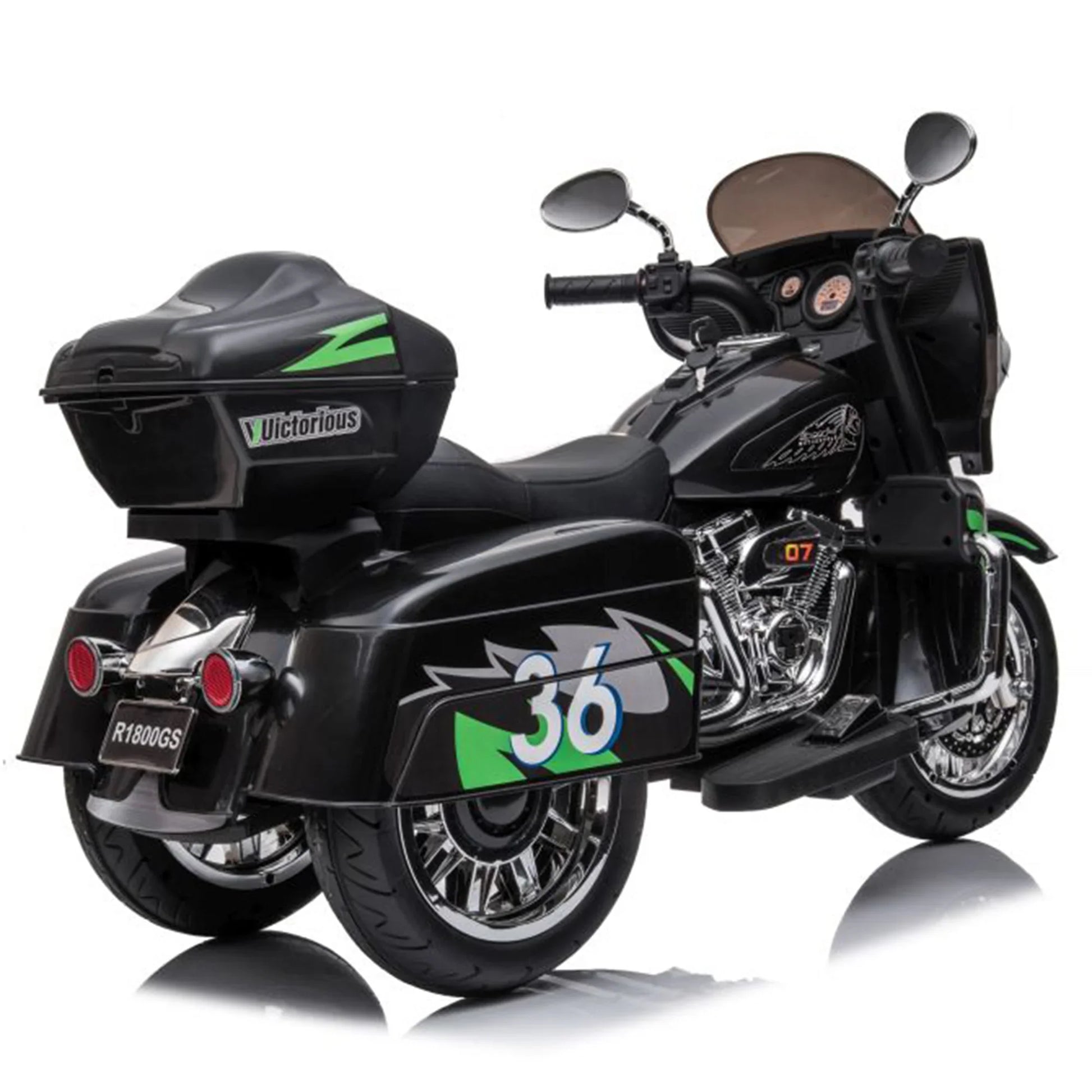 12V Kids Ride on Three - Wheeled Motorcycle For Age 3 - 8 - Couch Potato