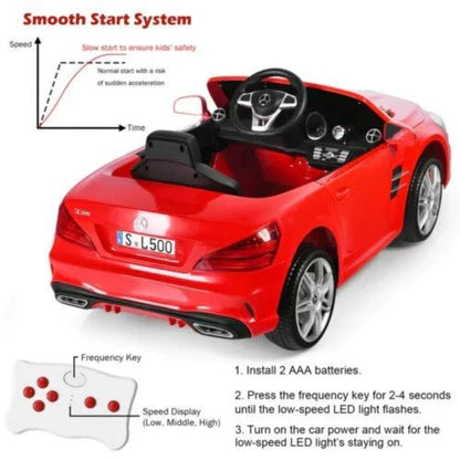 2026 Mercedes Benz 12V SL500 Kids Ride On Car with Remote Control - Couch Potato