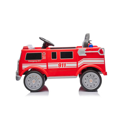 2026 Fire Truck 12V DELUXE Kids Ride On Car with Remote Control - Couch Potato