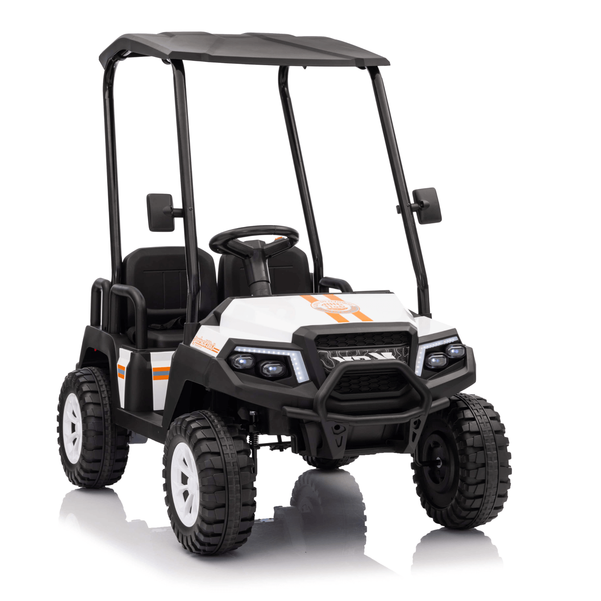 2026 Golf Cart 4 Seater 24V 4X4 Kids Ride On Car with Remote Control - Couch Potato