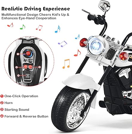 CHOPPER STYLE ELECTRIC RIDE ON TRIKE Ages 1 - 4 - Couch Potato