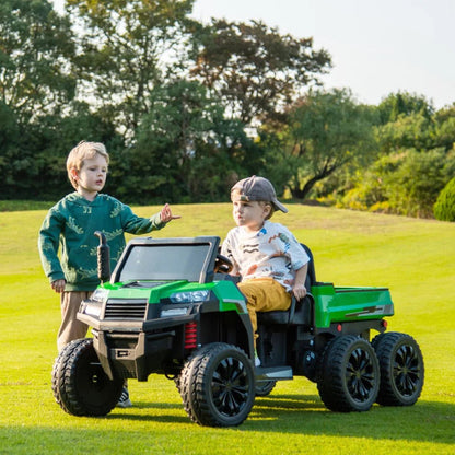 2026 6 WHEEL TRACTOR 24V 2 SEATER KIDS RIDE ON CAR WITH REMOTE CONTROL - Couch Potato