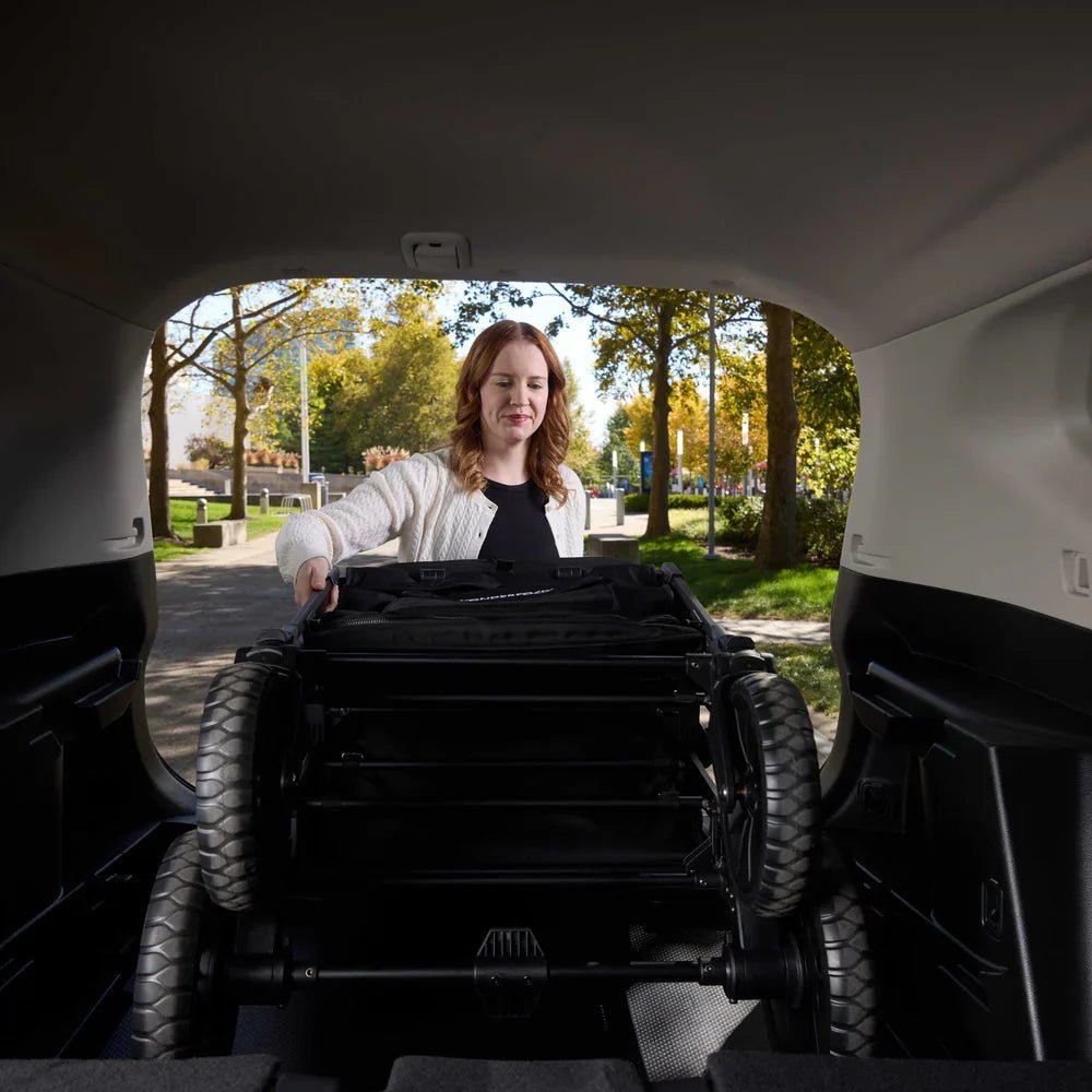 Wonderfold W4 Luxe Pro Quad Stroller Wagon - Couch Potato