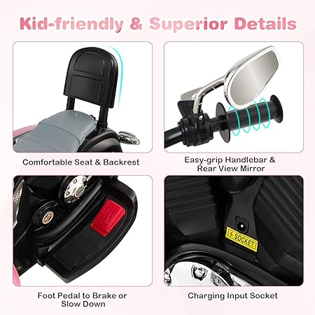 CHOPPER STYLE ELECTRIC RIDE ON TRIKE Ages 1 - 4 - Couch Potato