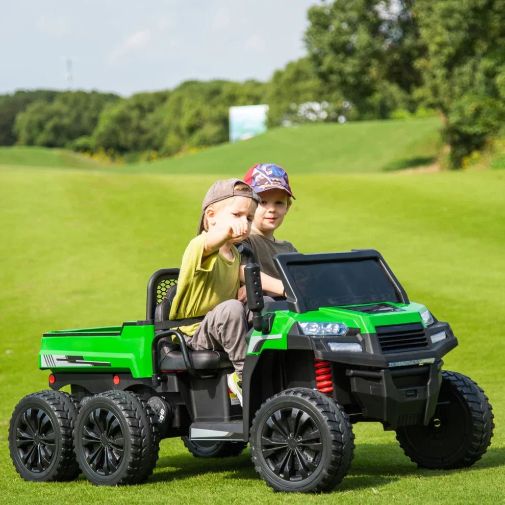 2026 6 WHEEL TRACTOR 24V 2 SEATER KIDS RIDE ON CAR WITH REMOTE CONTROL - Couch Potato