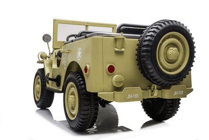 24V Army Truck 3 Seater DELUXE Kids Ride On Car with Remote Control - Couch Potato