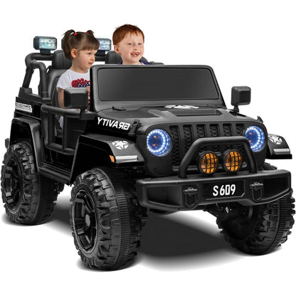 2026 24V Monster Jeep 2 Seater DELUXE Kids Ride On Car with Remote Control - Couch Potato