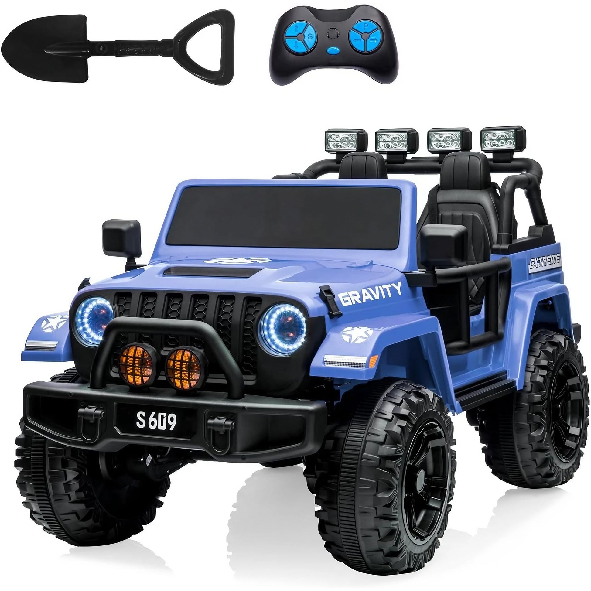 2026 24V Monster Jeep 2 Seater DELUXE Kids Ride On Car with Remote Control - Couch Potato