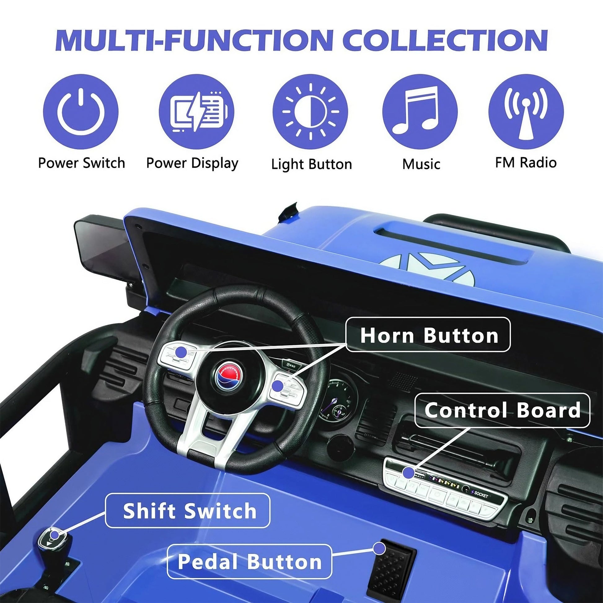 2026 24V Monster Jeep 2 Seater DELUXE Kids Ride On Car with Remote Control - Couch Potato