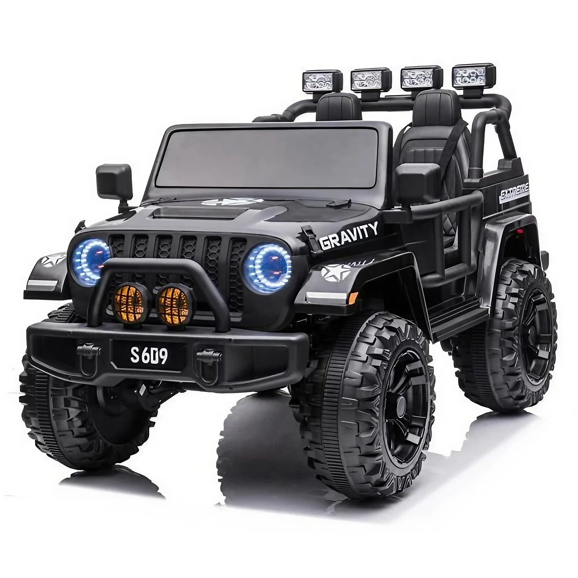 2026 24V Monster Jeep 2 Seater DELUXE Kids Ride On Car with Remote Control - Couch Potato
