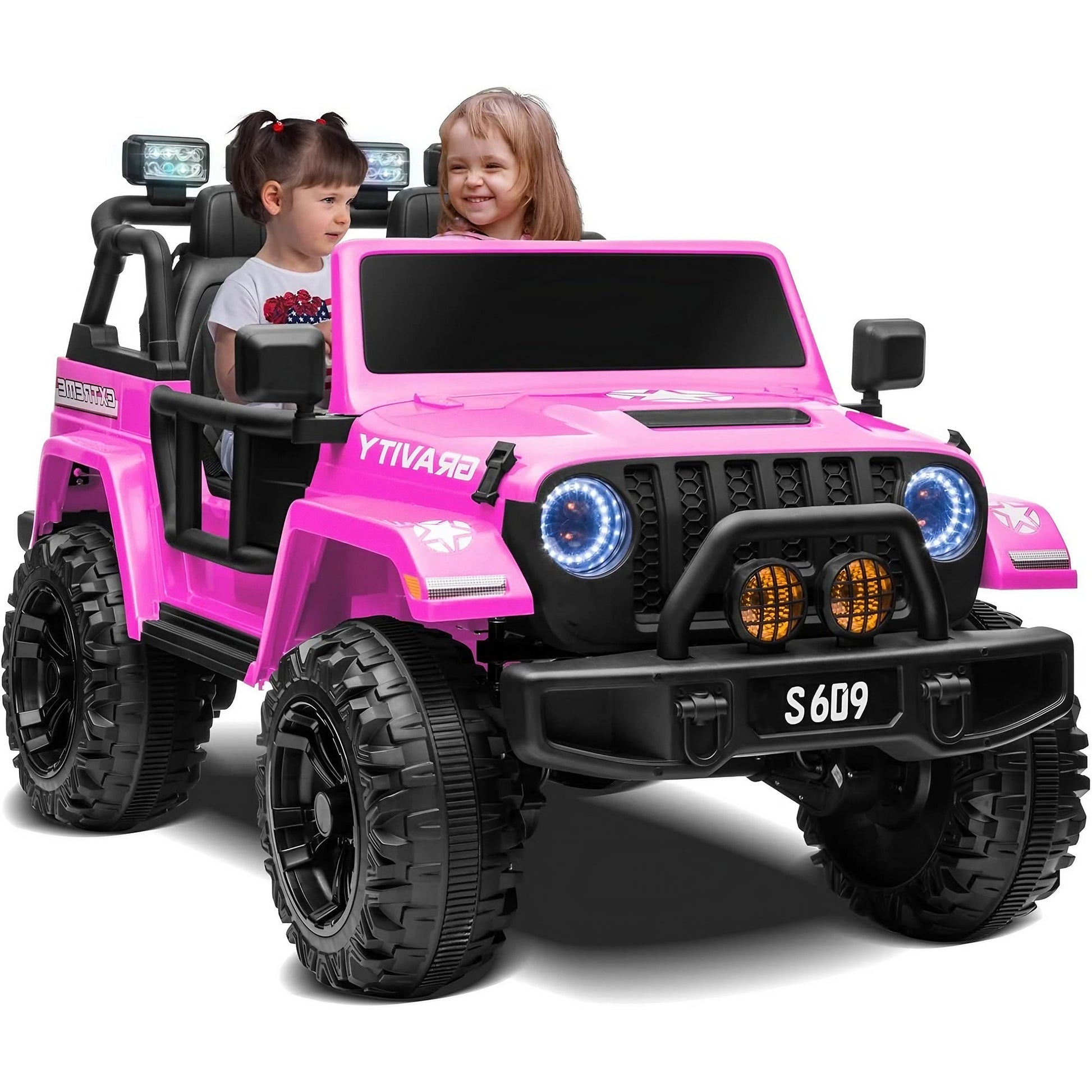 2026 24V Monster Jeep 2 Seater DELUXE Kids Ride On Car with Remote Control - Couch Potato
