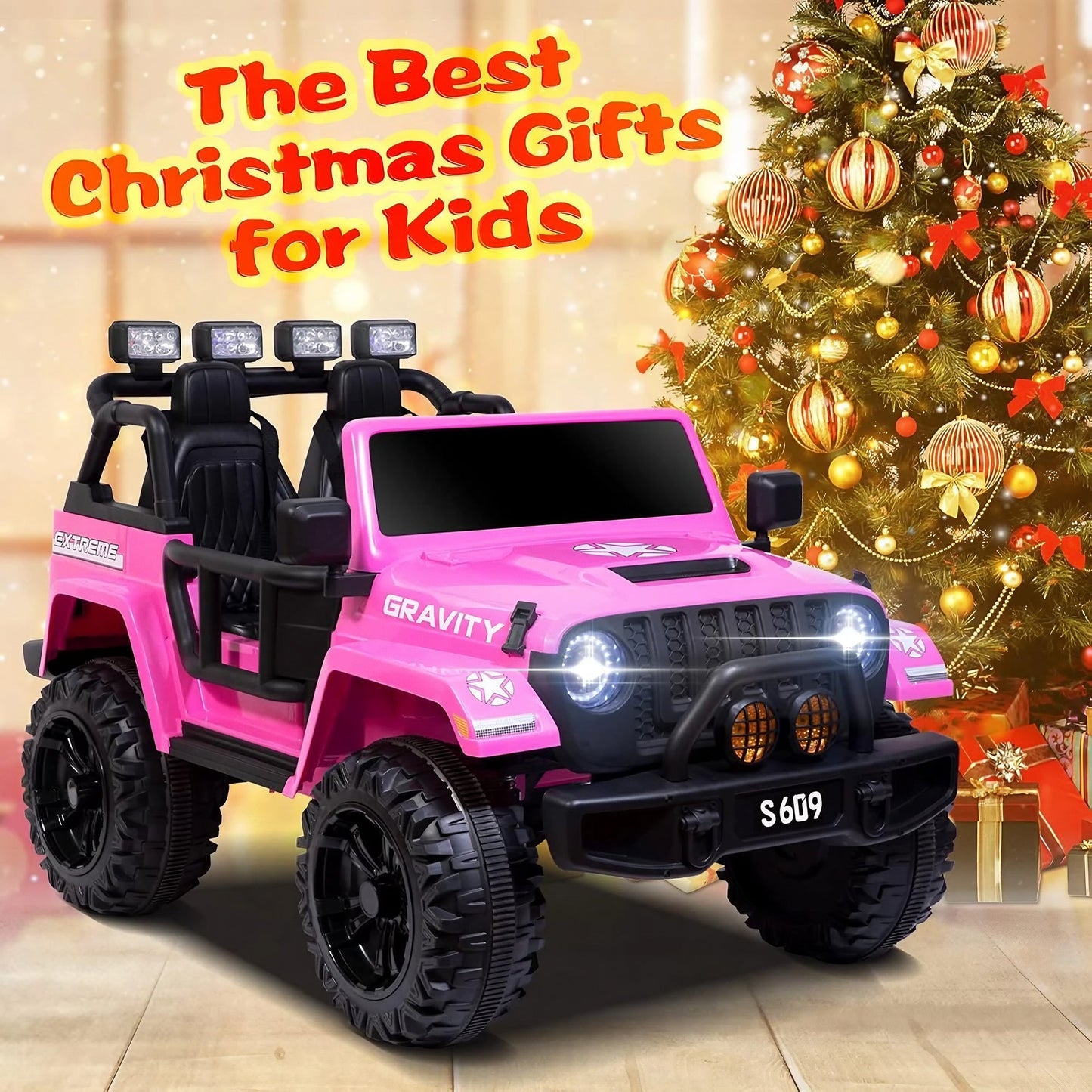 2026 24V Monster Jeep 2 Seater DELUXE Kids Ride On Car with Remote Control - Couch Potato