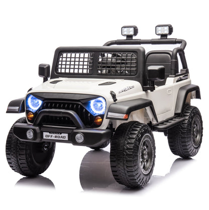 2026 Rugged Jeep Style 12V Kids Ride On Car with Remote Control - Couch Potato