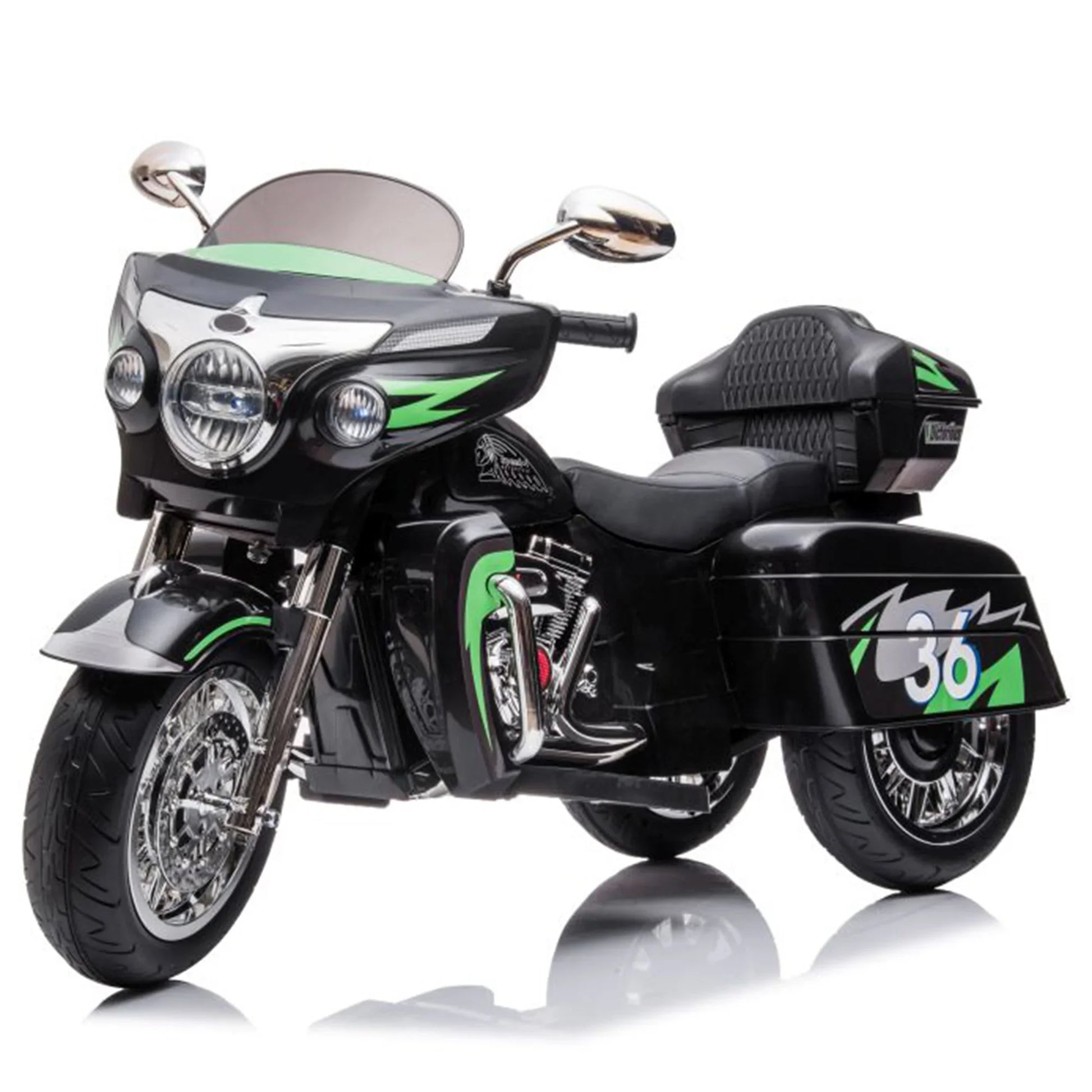 12V Kids Ride on Three - Wheeled Motorcycle For Age 3 - 8 - Couch Potato