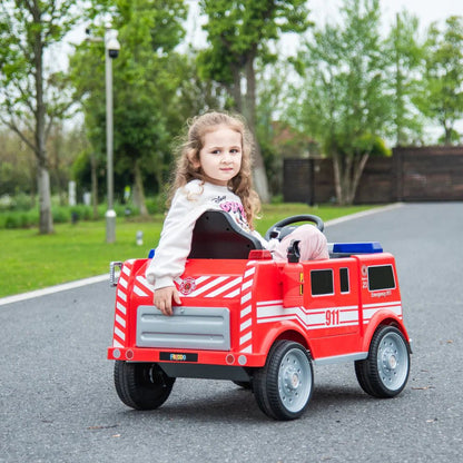 2026 Fire Truck 12V DELUXE Kids Ride On Car with Remote Control - Couch Potato