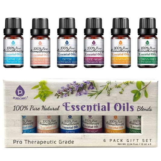 6 Pack of 100% Pure Essential Aromatherapy Oils Blends - Couch Potato