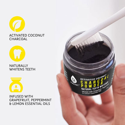 Activated Coconut Charcoal Powder Natural Teeth Whitener - Couch Potato