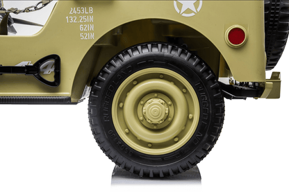 24V Army Truck 3 Seater DELUXE Kids Ride On Car with Remote Control - Couch Potato