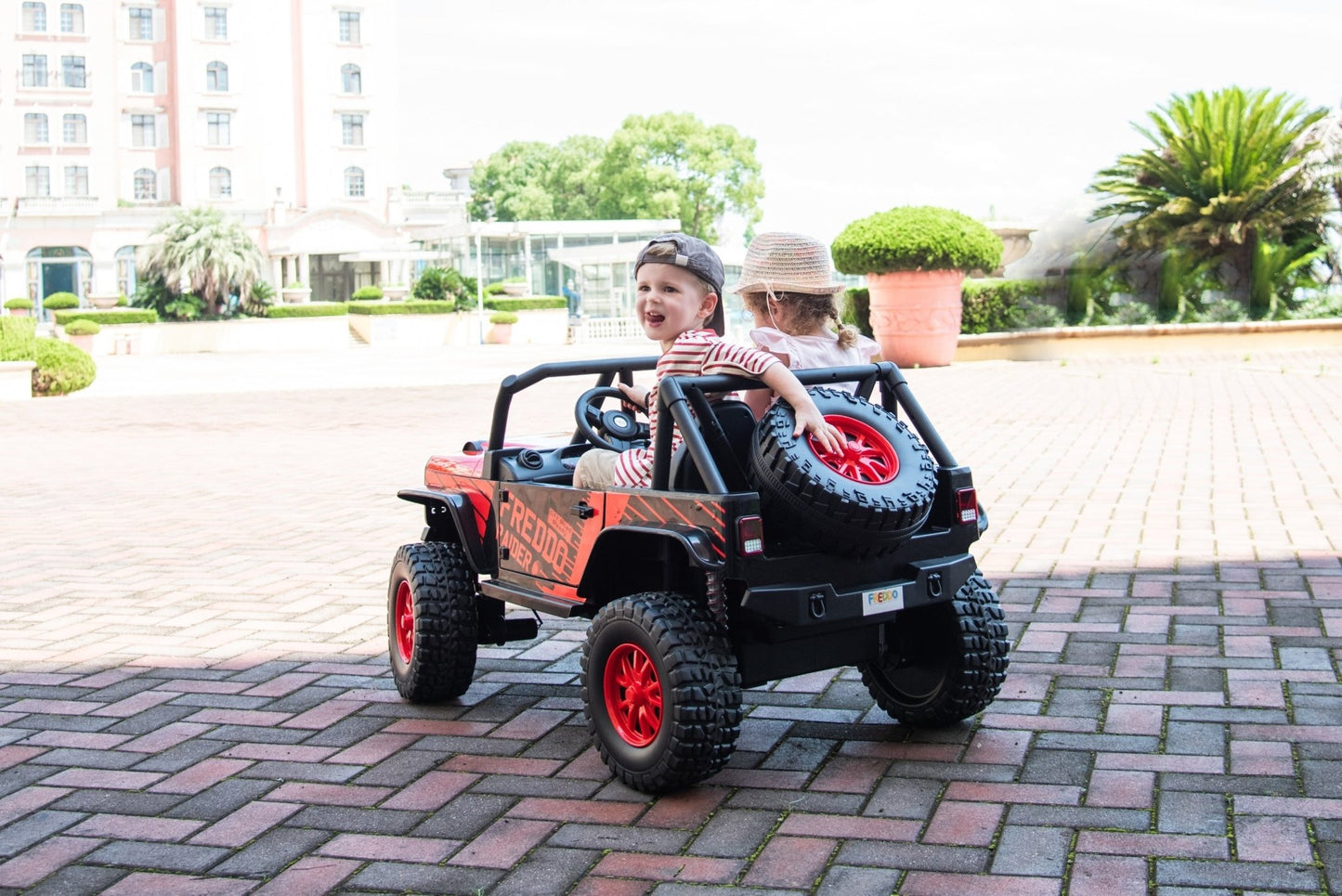 2026 24V Jeep Style RAIDER 2 Seater Kids Ride On Car with Remote Control and Back Wheel - Couch Potato